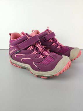 Merrell Chameleon 7 Access Mid A/C Waterproof Hiking Boots Girl's Size 3.5